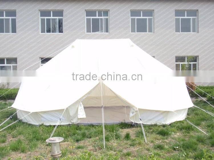 6x4M double roofs emperor twin bell tent with 100%cotton canvas