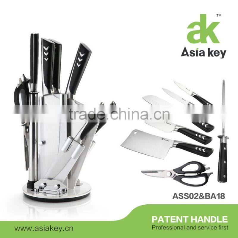 Best price knife set stainless steel knife magnetic block