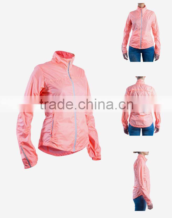 Woman outwear suntan-proof wear UV-protection wear breathable windbreaker Pink