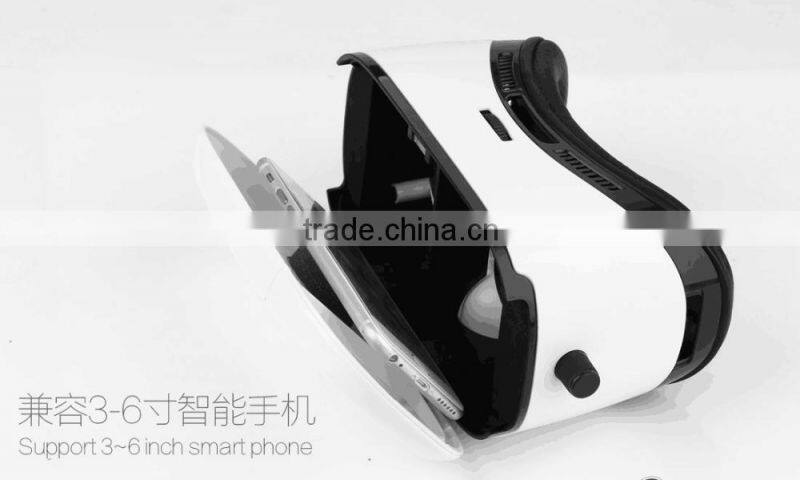 cheap VR box 3D glasses for 3.5 inch - 6.0 inch cell phone ABS materials