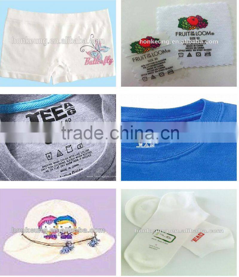 custom sport iron on sticker printing, heat transfer label spandex sportwear