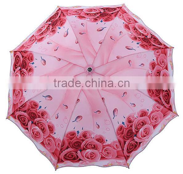 Travel umbrella beautiful flower umbrella colorful