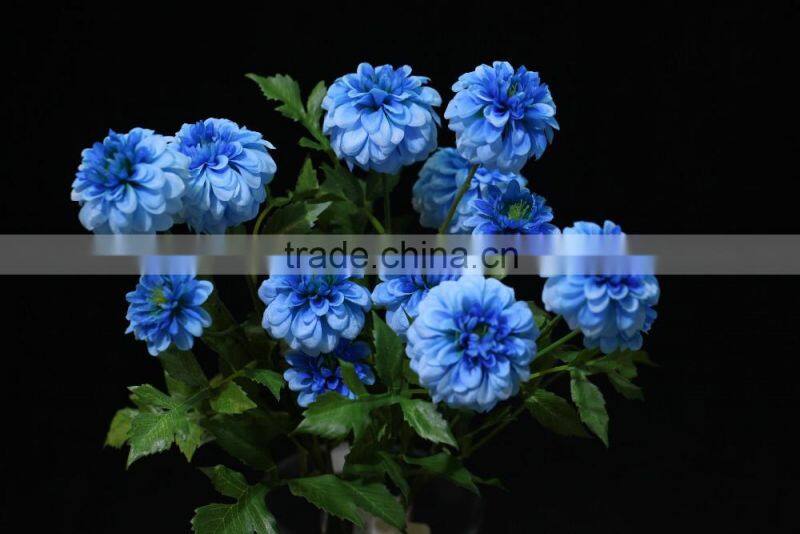 High quality artificial silk flowers bouquets for interior decoration with five head
