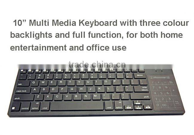 Wireless Multimedia Backlit Keyboard With Numeric Keypad