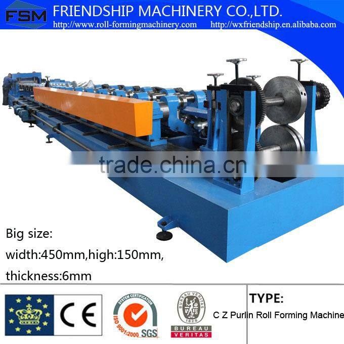 Big Size C Z Roll Forming Machine,thickness 6mm