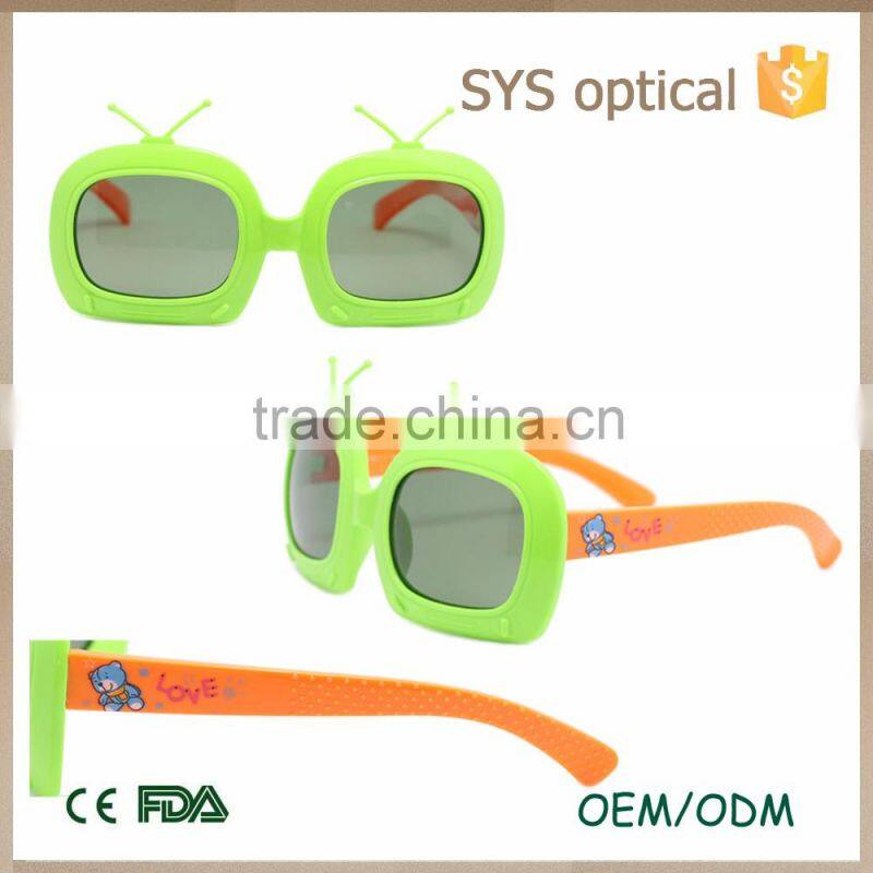 2016 New model goggle-box shape baby sunglasses funny silicon sunglasses
