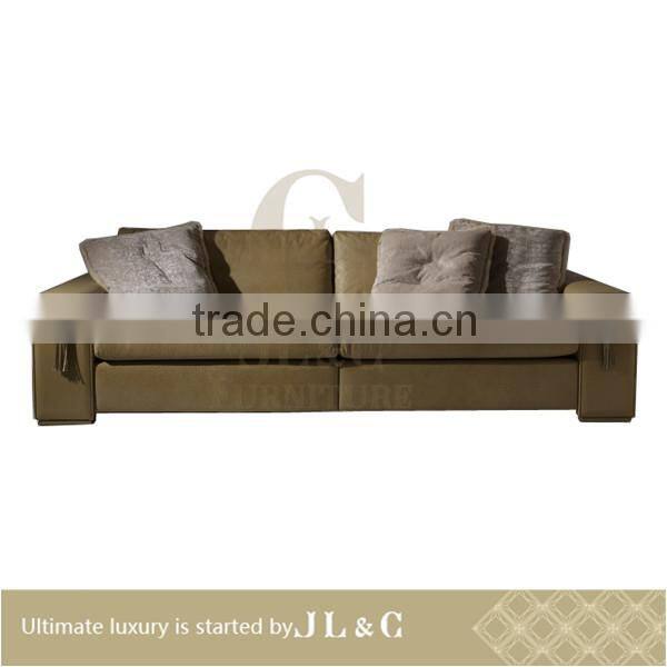 JS17 Living Room Furniture Top Layer Leather Sofa Sectional Sofa From JL&C Luxury Home Furniture New Sofa Designs