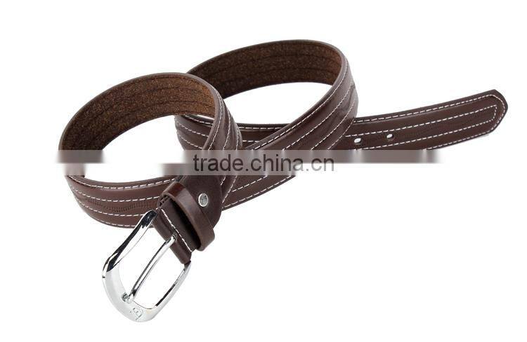 Factory sale lowest price men genuine leather with PU belt