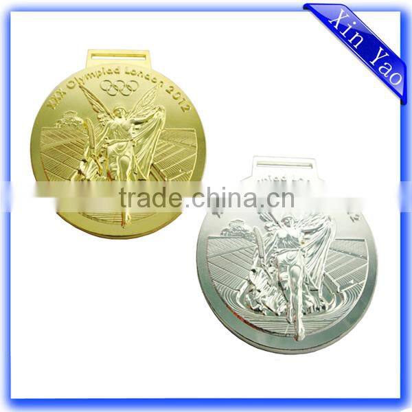 Wholesale souvenir zinc alloy antique gold 3D medal