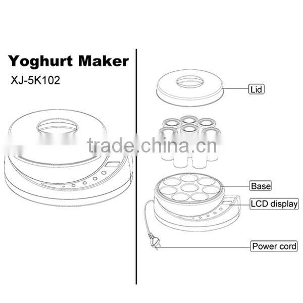 8 cups digital yoghurt maker
