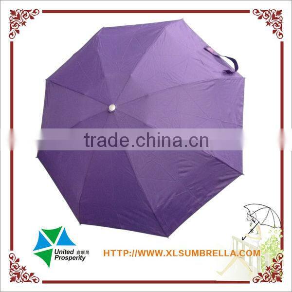 18" purple 5 fold ladies umbrella with shopping bag