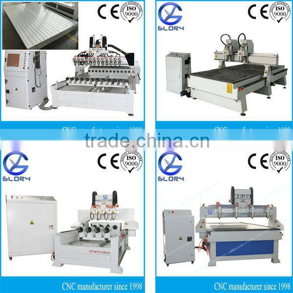 4 Axis CNC Wood Engraving Machine with 8 Rotaries, 2.2KW Spindles, Servo Motor Drive