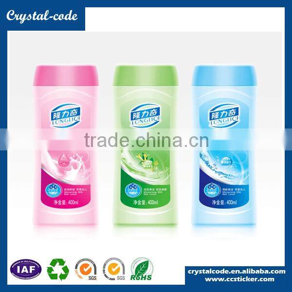 Decorative cosmetics lotion bottle pet roll sticker adhesive label