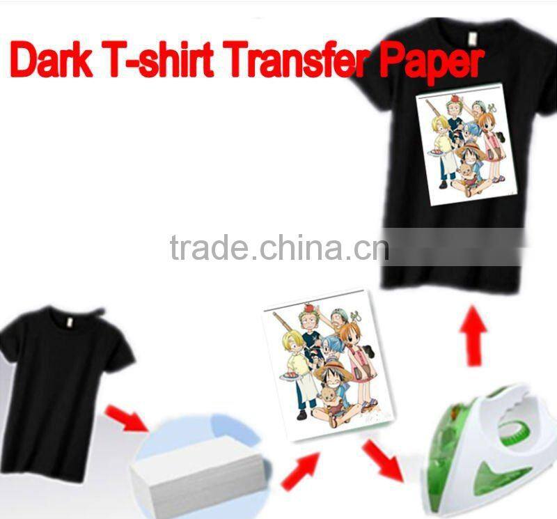 A4 128g dark color T-shirt transfer paper guangzhou manufacturer