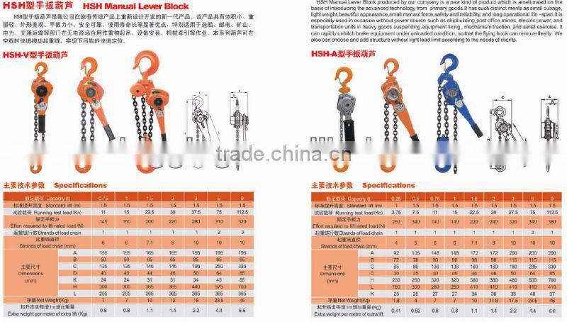 HSH Lever Block Hoist
