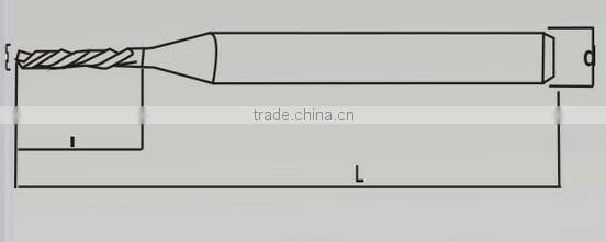 LZ0125 aluminum alloy titanium alloy Micro carbide left drill bit