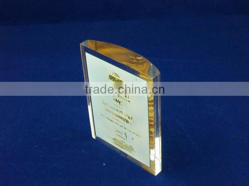 2015 new design acrylic awards and trophies/ acrylic trophy