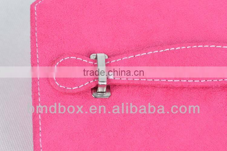 wholesale pink flocking jewellery box