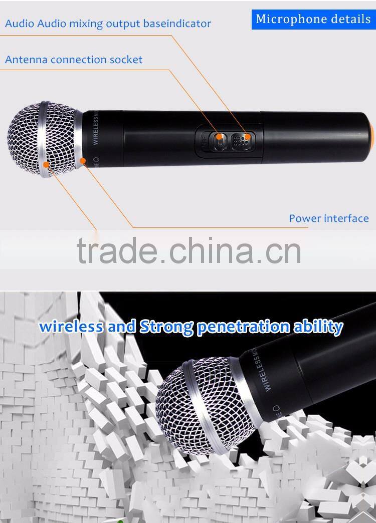 Handheld wireless moving coil microphone professional music recording equipment