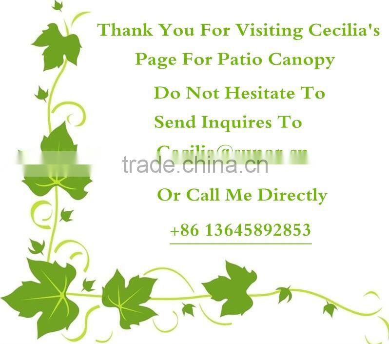 10 Foot Wide White Patio Cover polycarbonate canopy