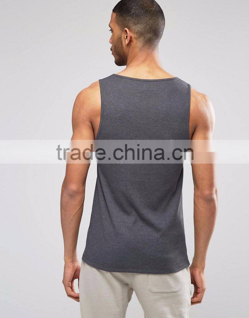 Daijun OEM summer wholesale custom 100% cotton gym man tank top
