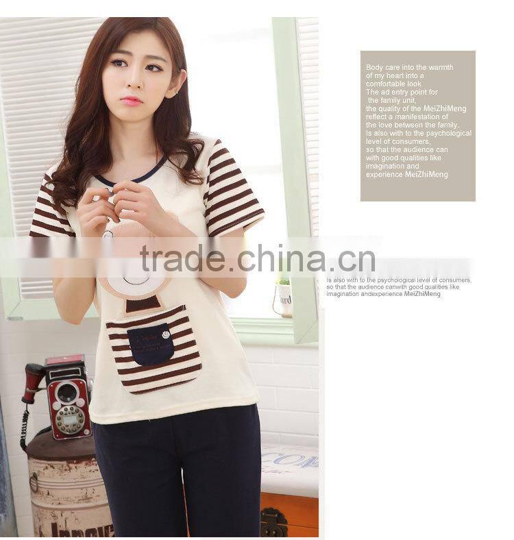 Women's cartoon cotton pajamas