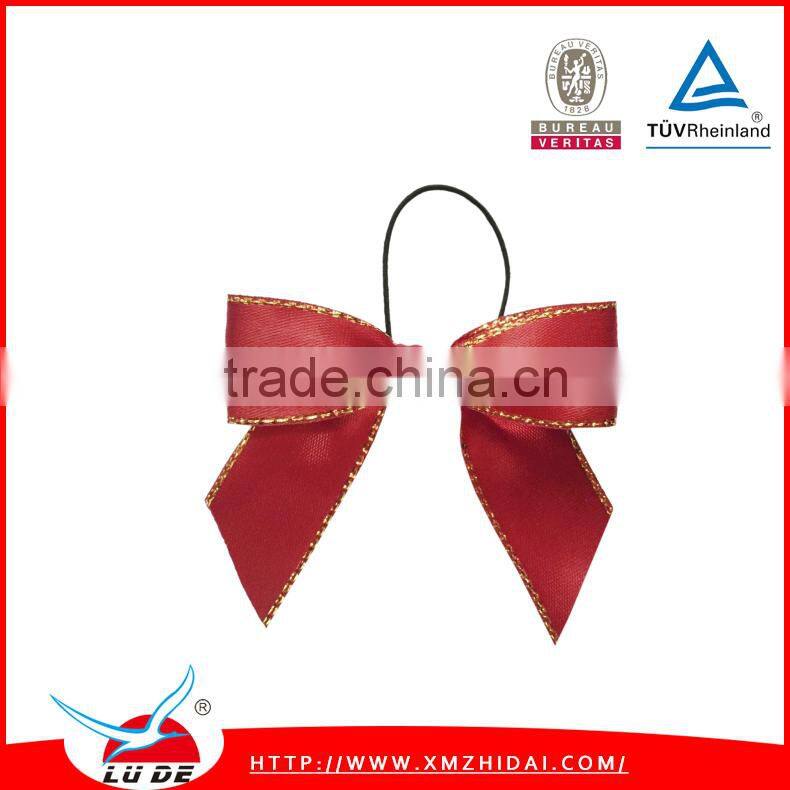 2015 wholesales satin ribbon handmade flowers for gift packing