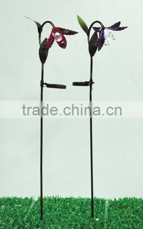 metal butterfly solar light garden