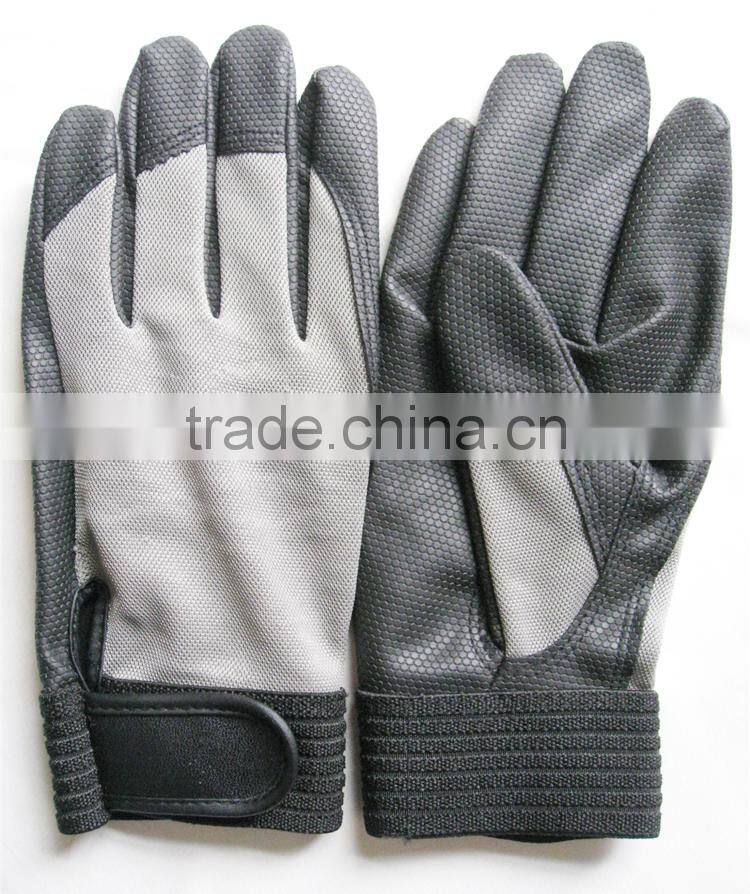 PU Leather And Mesh Elastic Fabric Winter Bike Gloves