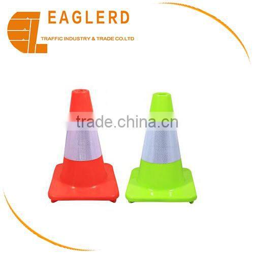 Road safety reflective traffic rubber cone