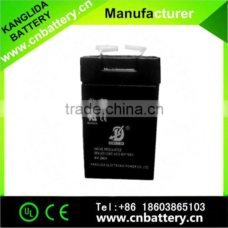 4v2ah lead acid battery for electronic scales maintenance free