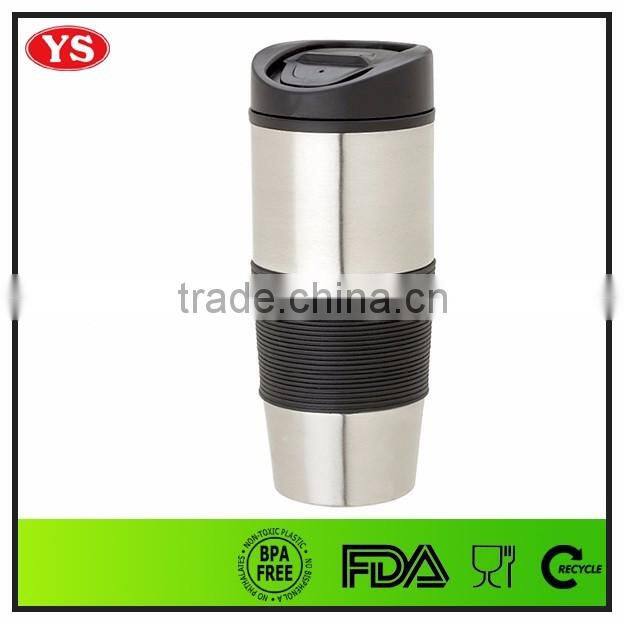 16oz double wall insulated silicone stainless steel mug