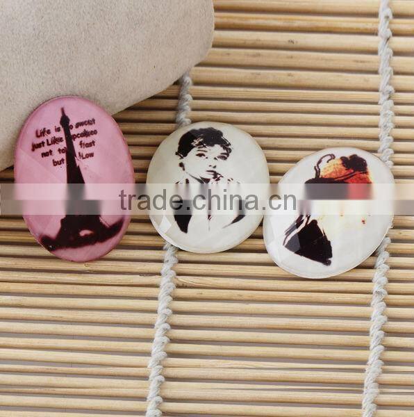 Best Fashion Customized Flat Back Resin Cameo