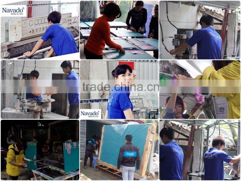 High quality best selling round mirror with 100% natural wood frame