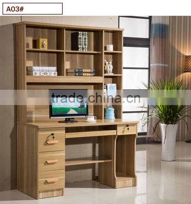 Self Assembling With bookshelf and drawer Writing Desk