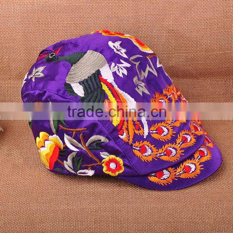 Chinese style Lady/Women hat embroidery hat