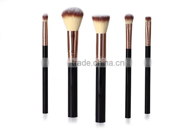 MY GIRL Anti-Static Dust toq quality synthetic custom logo oem rose gold makeup brushes