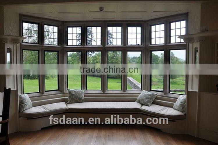 Elegant aluminum bay windows with white color