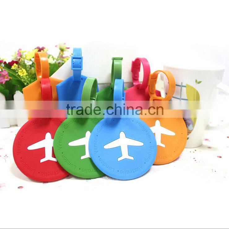 Soft PVC luggage tags with customer logos
