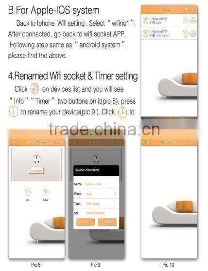 EU / US / UK / AU / CH / FR type plug 16A smart phone APP remote control wifi socket