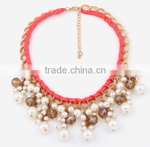 Top Quality Pearl Choker Collar Vintage Pendant Statement Necklace Women Necklaces & Pendants Fashion Necklaces for Women 2014