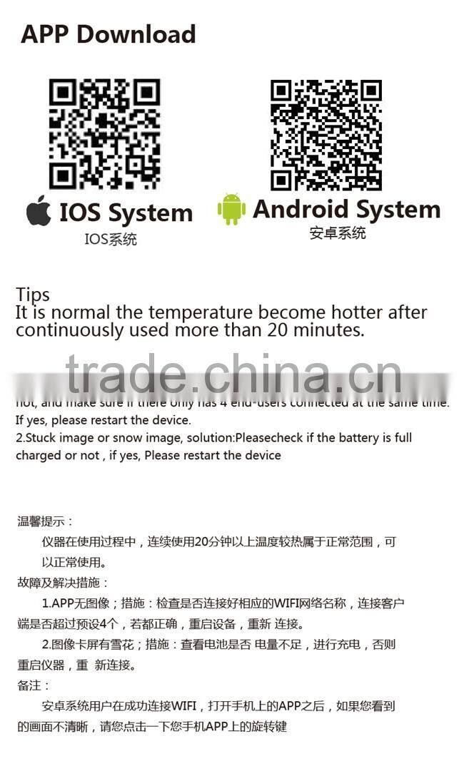 720P Wifi full hd dental intraoral dental intraoral camera wireless hidden camera