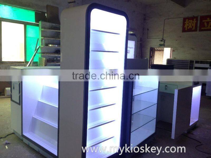 Hot sale phone cases kiosk, iphone cases display kiosk, phone cases kiosk design