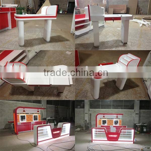 nail bar kiosk for manicure table in mall
