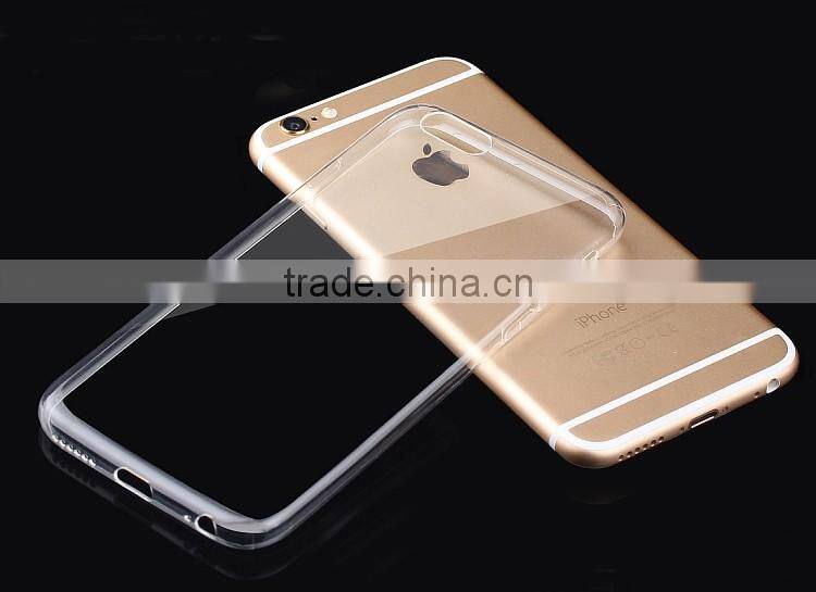 Hot Sell Transparent Soft TPU Case Silicone Cover for iPhone 6 6s for iphone 7 and iPhone 7 Plus Ultra Thin Mobile Phone Case