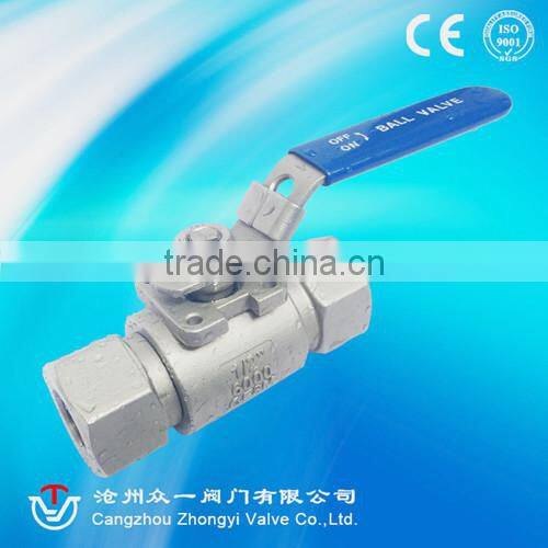 manufacturer of stainless steel 2pc thread ball valve