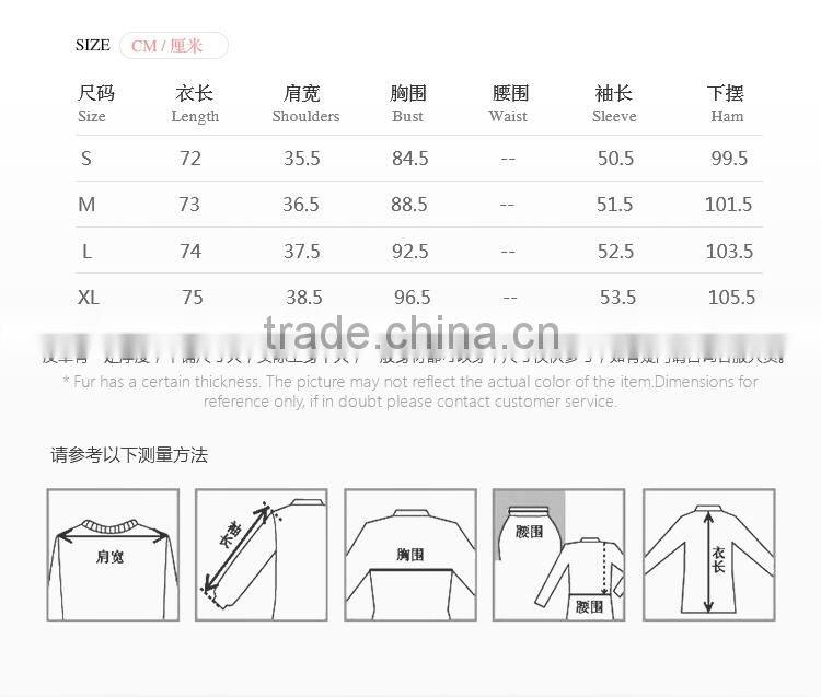 Wholesale customized white mink fur winter coat for women