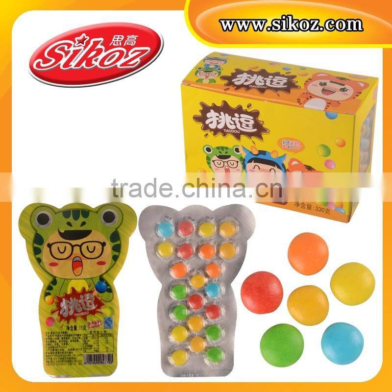 SK-Q193 Factory price multi color mini chocolate bean candy