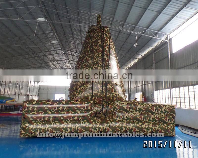High quality Inflatable Climb Wall for children 1000D durable PVC Rocking climbing wall