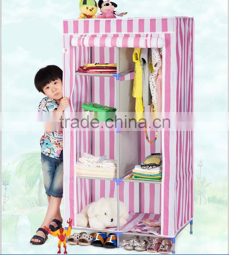 2014 China Supplier Children Cloth Storage Wardrobe Cabinet